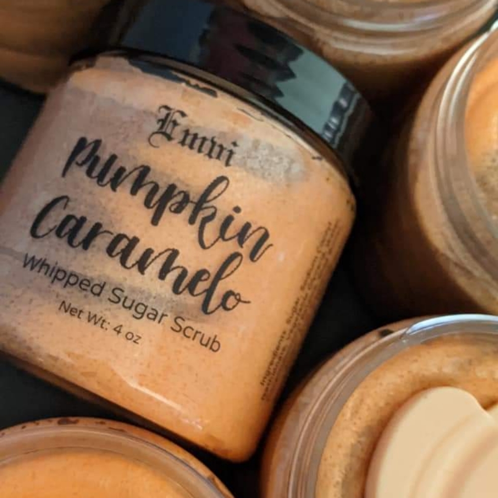 2 oz jar Pumpkin Caramelo sugar scrub